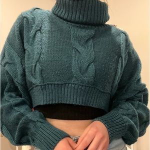 UO OUT FROM UNDER CROPPED TURTLE NECK